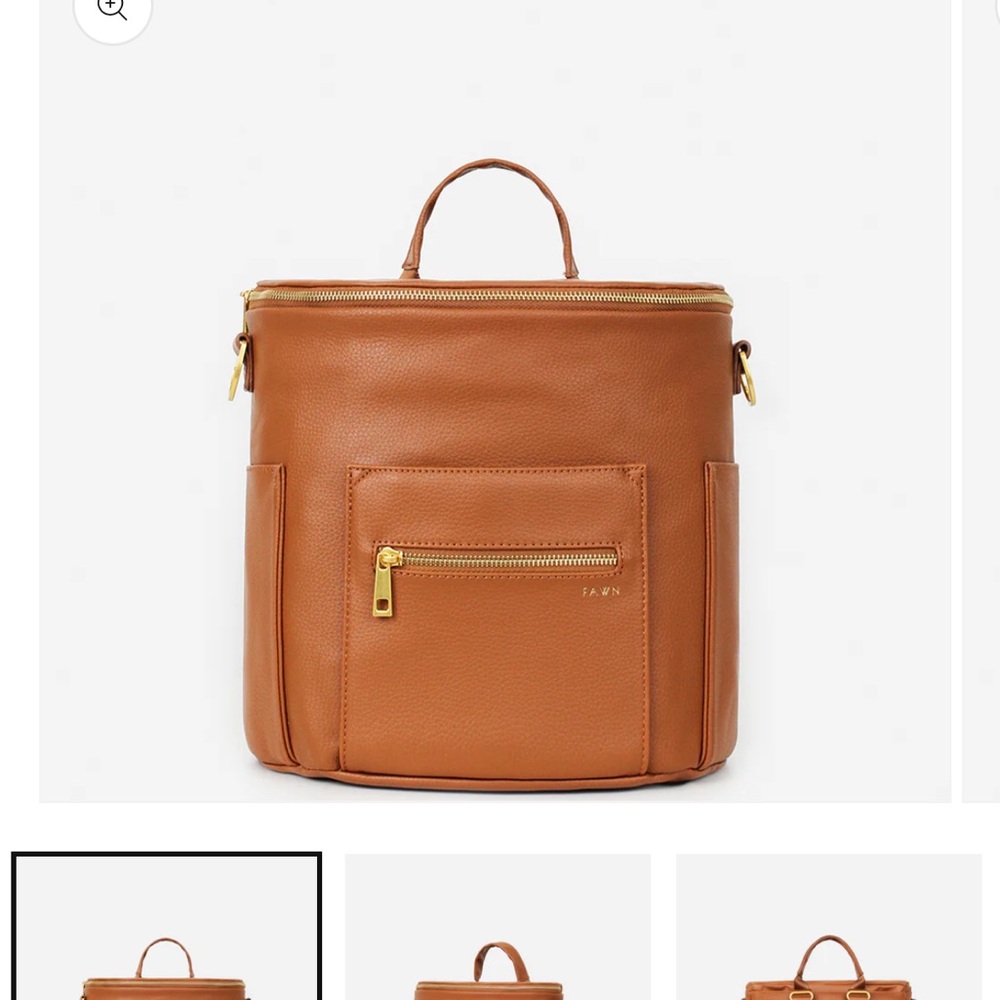Brown Leather Backpack